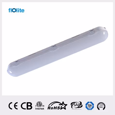 Aprobado por TUV/CE/CB Accesorio de iluminación a prueba de agua IP65, Luz LED de prueba triple, Luz LED de prueba triple, Luz hermética al vapor, Luz LED a prueba de agua, Luz resistente a la intemperie