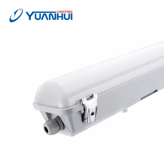 Iluminación LED para túnel Tri-Proof LED IP66 Ik08 Tubo de luz LED triproof lineal hermético al vapor impermeable para exteriores de alto lumen, certificado UL Dlc
