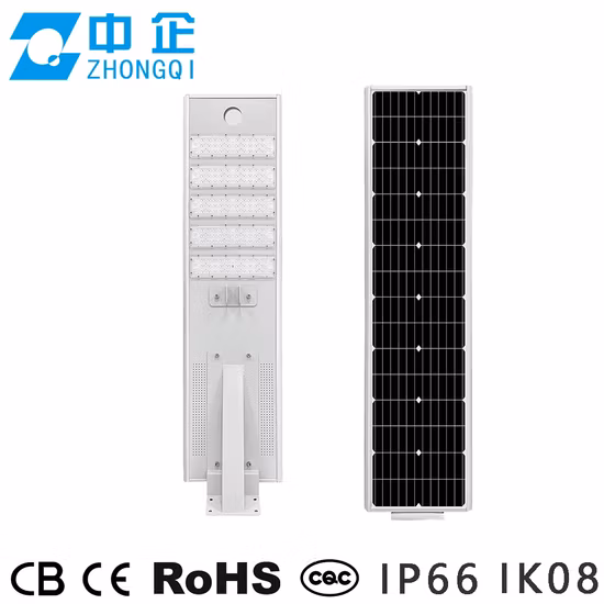 IP66 Ik10 Aprobado 40W Farola solar LED resistente a la intemperie